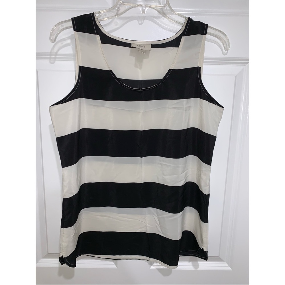 Silky Striped Blouse